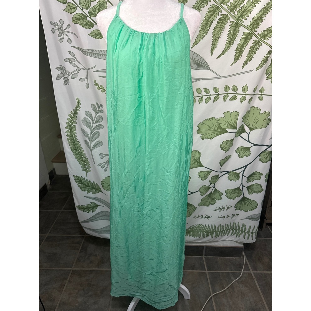 Women’s Mint Green Maxi Dress with Spaghetti Straps